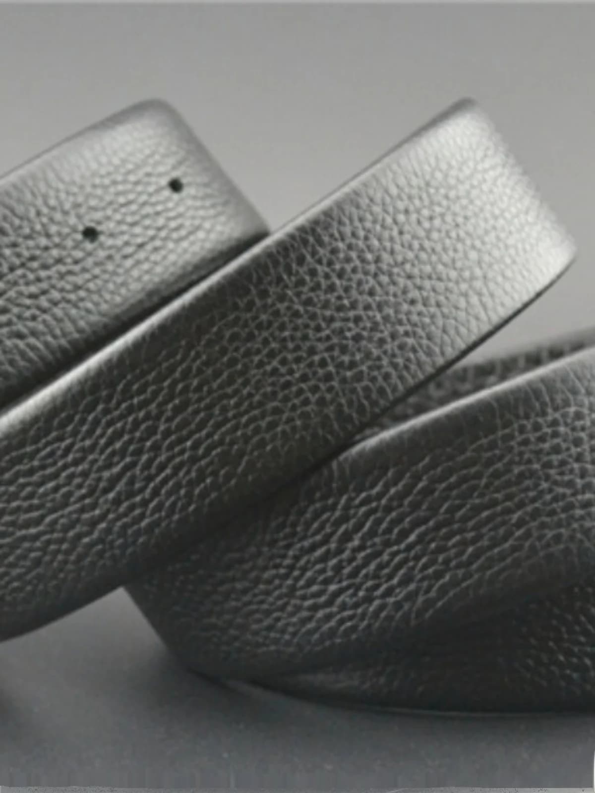 Double-Sided Pure Cowhide Belt No-Head Male Pin Buckle Genuine Leather Belt Strips Non-Head Punching Pants Waist Belt Body