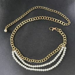 Women Belt Pearls Splicing Woman Belt for Jeans Vintage Fashion Leisure Designer Belts Women High Quality 2024 New