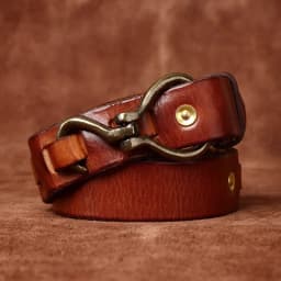 Men's Full Grain Leather Belts for Men Cowhide Male Belt Genuine Leather Copper Hook Buckle Luxury Brand Designer Waist Strap