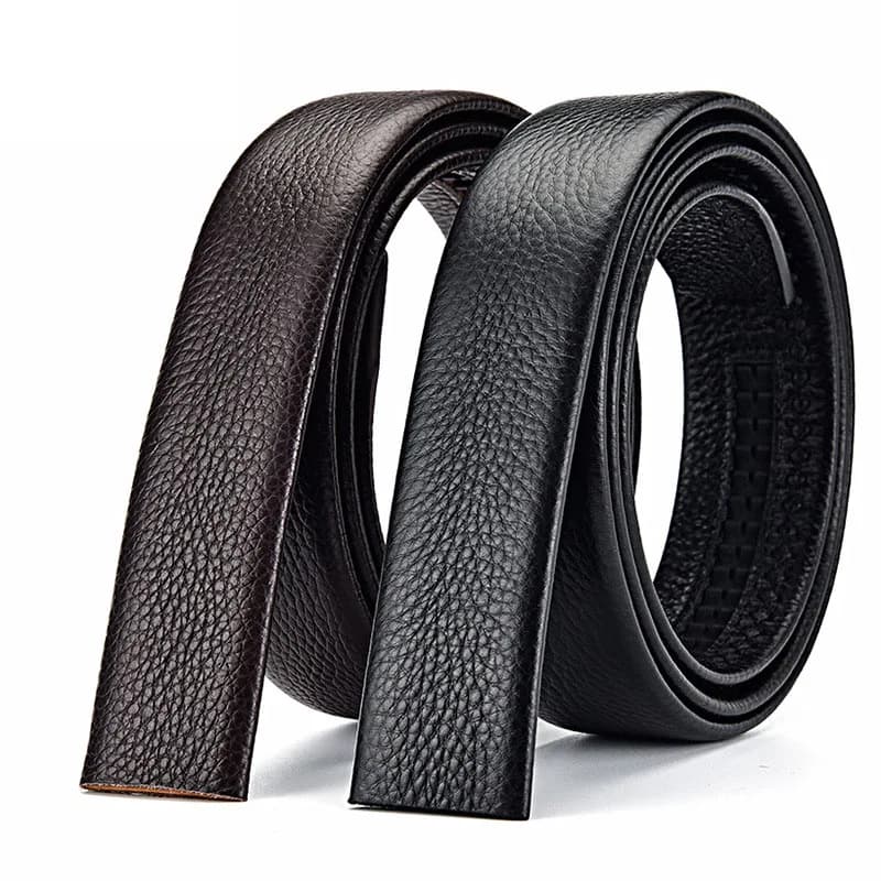 100 120 130 140 150 160 170 180cm Automatic Belt Without Buckle Men Width 3.5cm No Buckle Good Quality Leather Belt Body Strap