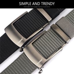 TUSHI Nylon Automatic Buckle Belt Outdoor Tooling Jeans Solid Color Canvas Waistband High Quality Casual Tactical Belt for Men