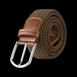3.3cmx107cm Unisex Belt Casual Knitted Pin Buckle Men Belt Woven Canvas Elastic Braided Stretch Belts for Women