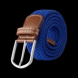 3.3cmx107cm Unisex Belt Casual Knitted Pin Buckle Men Belt Woven Canvas Elastic Braided Stretch Belts for Women