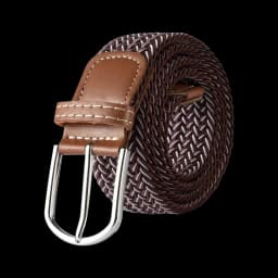 3.3cmx107cm Unisex Belt Casual Knitted Pin Buckle Men Belt Woven Canvas Elastic Braided Stretch Belts for Women
