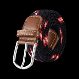 3.3cmx107cm Unisex Belt Casual Knitted Pin Buckle Men Belt Woven Canvas Elastic Braided Stretch Belts for Women