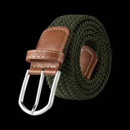 3.3cmx107cm Unisex Belt Casual Knitted Pin Buckle Men Belt Woven Canvas Elastic Braided Stretch Belts for Women