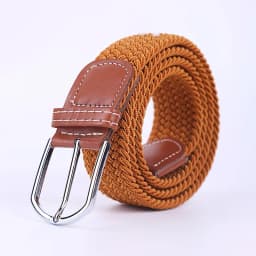 3.3cmx107cm Unisex Belt Casual Knitted Pin Buckle Men Belt Woven Canvas Elastic Braided Stretch Belts for Women