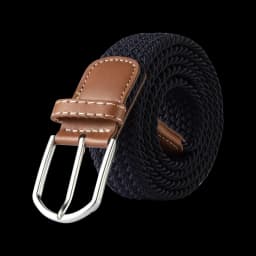 3.3cmx107cm Unisex Belt Casual Knitted Pin Buckle Men Belt Woven Canvas Elastic Braided Stretch Belts for Women