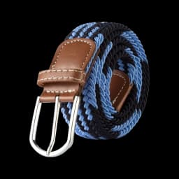 3.3cmx107cm Unisex Belt Casual Knitted Pin Buckle Men Belt Woven Canvas Elastic Braided Stretch Belts for Women