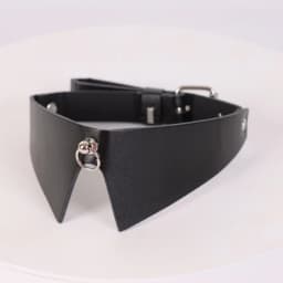 Punk Black PU Leather Choker Necklace For Women Men Cool Punk Gothic Spike Biker Choker PU Leather Collar Belt Rock YK2 Necklace