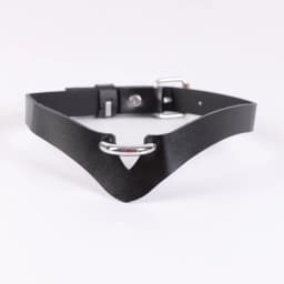 Punk Black PU Leather Choker Necklace For Women Men Cool Punk Gothic Spike Biker Choker PU Leather Collar Belt Rock YK2 Necklace
