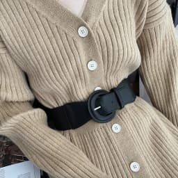 New Black Elastic Waistband For Women Retro Wild Pin Buckle Slim Body Waist Belt Coat Dress Decorative Girdles Strap Cummerbund