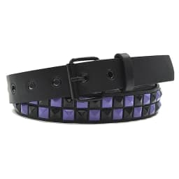New Purple Rivet Punk Women's Belt Hip Hop Y2k Jeans Accessor Girdle Fashion Trend Pu Leather Pin Buckle Waistband Unisex
