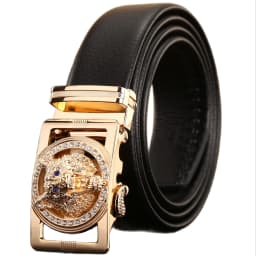2020 new designer belts men high quality luxury fiber leather big size 140 cm 150 160 automatic buckle wolf 170 180 plus brown