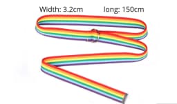 Fashion Long Waist Belt for Women Lady Pretty Canvas Trendy Rainbow Colors Thin Skinny Waist Belt Dress Accessory Clothes Gift