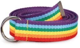 Fashion Long Waist Belt for Women Lady Pretty Canvas Trendy Rainbow Colors Thin Skinny Waist Belt Dress Accessory Clothes Gift