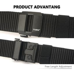 TUSHI New Fashion Men's Belt Designer Belts Alloy Automatic Buckle Canvas Belt Sports Belt Large Size 120-150cm Automatic Belt