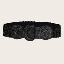Women's Corset Belt Gothic Fashion PU Leather Female Lace-up Corset Belts Slimming Waist Vintage Corset Black Wide Belt for Girl