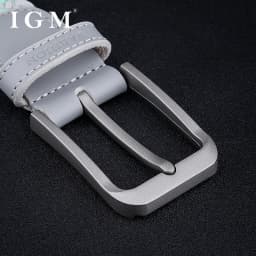 Men fashion all metal needle buckle canvas elastic elastic jeans braided belt