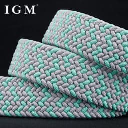 Men fashion all metal needle buckle canvas elastic elastic jeans braided belt