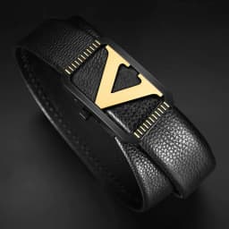 V Letter Luxury Famous Brand Genuine Leather Belt  High quality Designer Belts Men Fashion Men Classic Exquisite Waist Strap