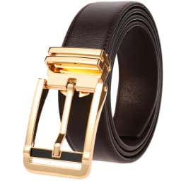 New Men's Belts Business Simple Pin Buckle Genuine Leather Men's Belt Luxury High Quality Casual Male Waist Band Cowhide 3.5cm
