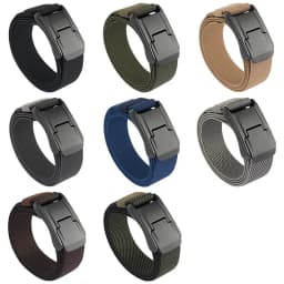 New Stretch Belt For Men and Women Hard Alloy Quick Release Buckle Strong Real Nylon Unisex Elastic Belt Overalls Work Belt