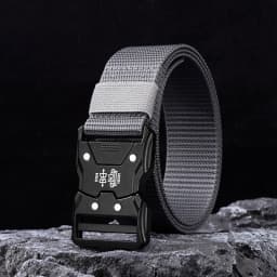 2pcs Fashion Men's Canvas Belt Simple Men's Outdoor Adventure Multi-function Belt Suitable For Youth Casual Shorts Belt