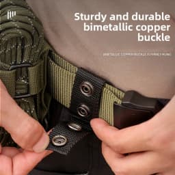 Double Nylon Metal Heavy Duty Tactical Belt Buckle Double Multipurpose Portable Outdoor Accessory Equipment Fixed Buckles