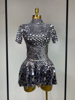 Sparkly Sequins Luxury Birthday Party Gown Short Dress Dancer Stage Performance Wear Women Sexy Nightclub Dress Festival Outfit