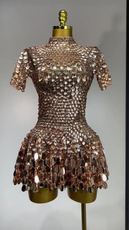 Sparkly Sequins Luxury Birthday Party Gown Short Dress Dancer Stage Performance Wear Women Sexy Nightclub Dress Festival Outfit
