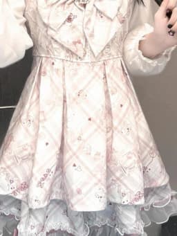 Japanese Y2k Dress Women Sweet Print Bow Vestidos Fake Two Pieces Lace Patchwork Fairy Dress 2026 Kawaii Grunge Vintage Dresses