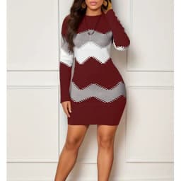 2024 Autumn Women Dress Hip Vintage Strip Befree Large Size Big Sexy Boho Casual Party Elegant Dresses for Women S-5XL
