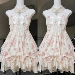 Gothic Retro Sweet Bud Mini Dress Women Harajuku Y2k Strap Dress Y2K Aesthetic Club Party Fashion Outfits