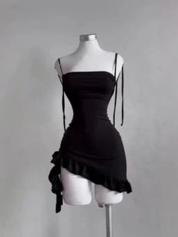 2025 Sexy Sleelveless Backless Mini Dress Women Summer Europe America Lace Up Bodycon Dresses High Street Party Club Black Dress