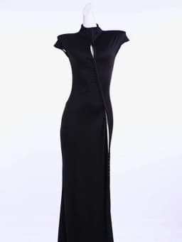 Weird Puss Coquette Elegant Dress Women Irregular Single Breasted Shoulder Wrapped Sexy Stretch Skinny Prom Club Party Bodycon