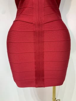Women Sexy Sleeveless Deep V-neck Bodycon Mini Bandage Dresses Elegant Evening Party Luxury Birthday Club Prom Gown