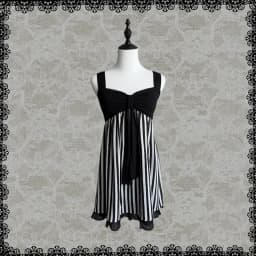 Y2K Harajuku Gothic Lolita Women's Dress Sexy Slim Fit Chic Trend Striped Suspenders Dresses Kawaii Japanese Emo Girl Streetwear