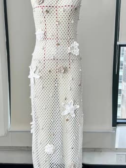 Knit Crochet Long Dress Sleeveless Dress Women Summer Party Dresses Cover Up Elegant Slim Maxi Vestidos Holiday Beach Robe