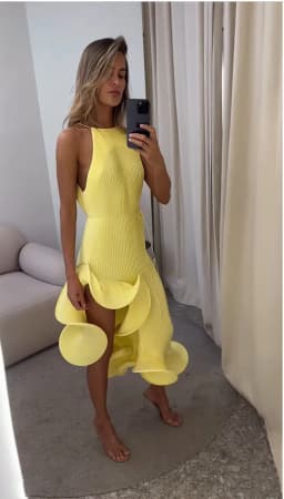 Elegant Women's Halter Maxi Dress Sexy Sleeveless Ruffled Irregular High Slit Slim Dresses Romantic Wedding Guest Party Vestidos