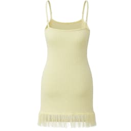 Women Y2k Beaded Starfish Knit Bodycon Mini Dress Sexy Sequin Spaghetti Strap Tassel Hem Scoop Neck Slim Beach Party Cami Dress
