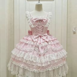 Cosplay Clothing Girls Vintage Elegant Holiday Party Dress 2026 Summer Lolita Strap Dress Japanese Sweet Kawaii Style Y2K Lace