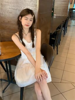 Korobov Lace Slip Dress Women's Clothing Summer A-line Puffy Skirt Y2k Vintage Short Dresses Korean Fashion Vestidos Para Mujer