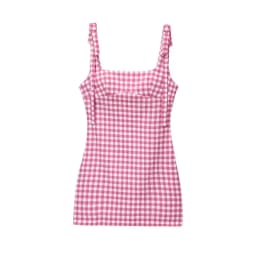 Summer 2025 Women's Short Slim Fit Dress with Strap Knot Elasticity New Arrival Fairy Skirt Style Casual Leisure