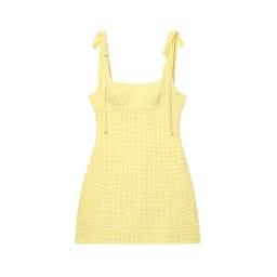 Summer 2025 Women's Short Slim Fit Dress with Strap Knot Elasticity New Arrival Fairy Skirt Style Casual Leisure