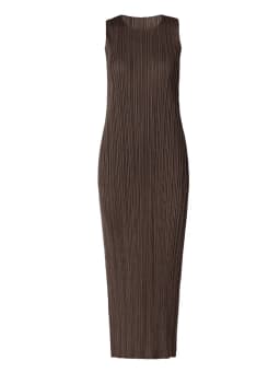 Miyake Pleated Women Dress Summer Sleeveless Long Classic Korean Fashion Casual Elegant Female Lce Water Blue Beach Dress TP5045