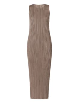 Miyake Pleated Women Dress Summer Sleeveless Long Classic Korean Fashion Casual Elegant Female Lce Water Blue Beach Dress TP5045