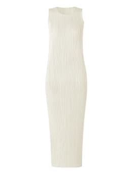 Miyake Pleated Women Dress Summer Sleeveless Long Classic Korean Fashion Casual Elegant Female Lce Water Blue Beach Dress TP5045