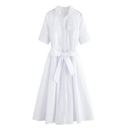Women's Short Sleeve Shirt Dress With Casual Pockets Decoration Classic Long Dresses Summer Fashion Lapel Vestidos Para Mujer