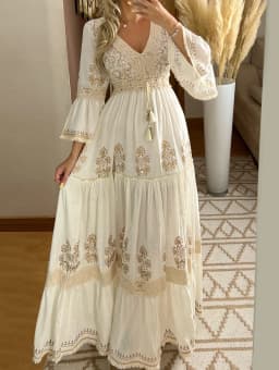 2026 Long Dress Women Summer Boho Floral Print V-Neck Dresses Female Beach Holiday Flowy Dress Ladies Elegant Vintage Vestidos